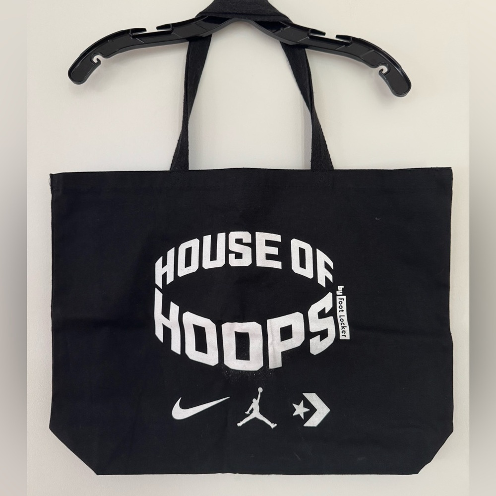 House of Hoops Black Tote Bag